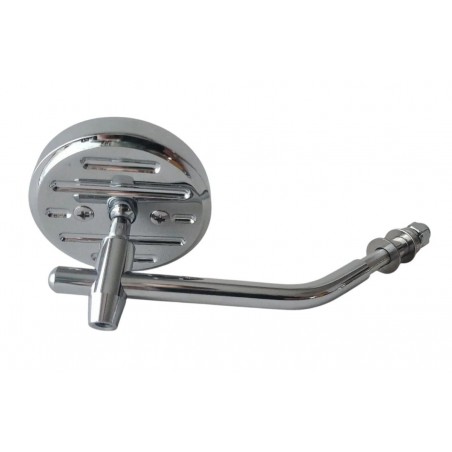 EMGO 2025/02 LUSTERKO HARLEY DAVIDSON 3" OKRĄGŁE CUSTOM BUFALO CHROMOWANE PRAWE / LEWE (GWINT PRAWY M10)