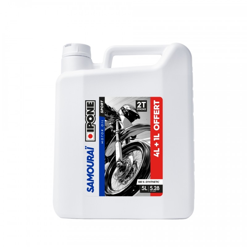 IPONE SAMOURAI 2T OLEJ DO MIESZANKI 100% SYNTETYK 5L ESTER - PROMOCJA 4+1 (IP949) (AKC) (4) ZASTĘPUJE 800092