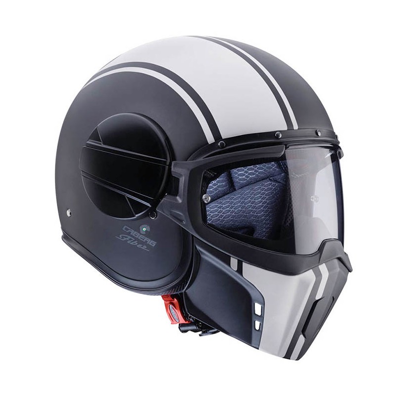 CABERG (2021/2022) KASK OTWARTY JET MODEL GHOST LEGEND KOLOR CZARNY MAT/BIAŁY ROZMIAR L