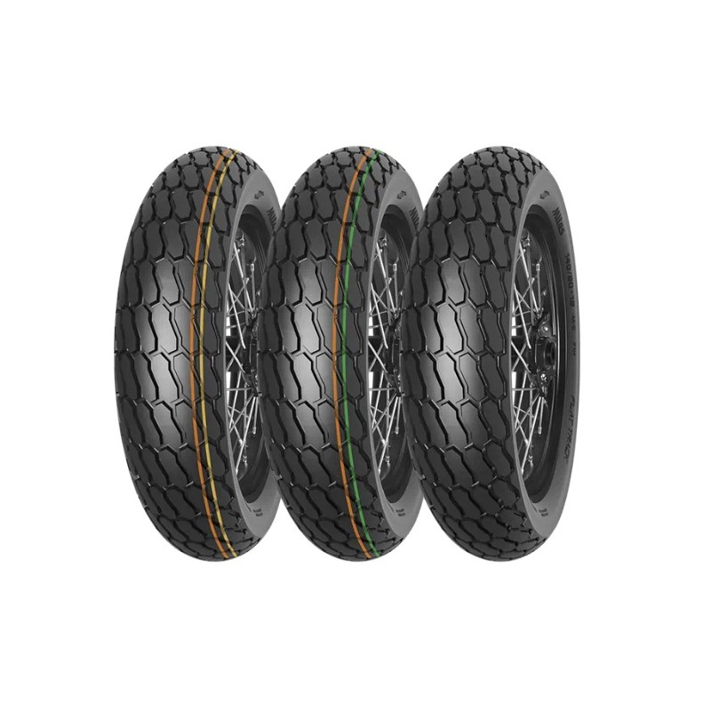 MITAS OPONA 140/80-19 (27.5x7.5-19) FLAT TRACK SOFT NHS TT (ZIELONY PASEK) DOT 2025 (DOT:JPDP) (NOWOŚĆ 2024) ZAMIENNIK:70000354,
