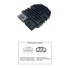DZE REGULATOR NAPIĘCIA BENELLI BN 300/600 '14-'20 TRK 302S TRK 502X LEONCINO 500 CF MOTO VOGE 500R '20- DS 500 DS 650 DS 800