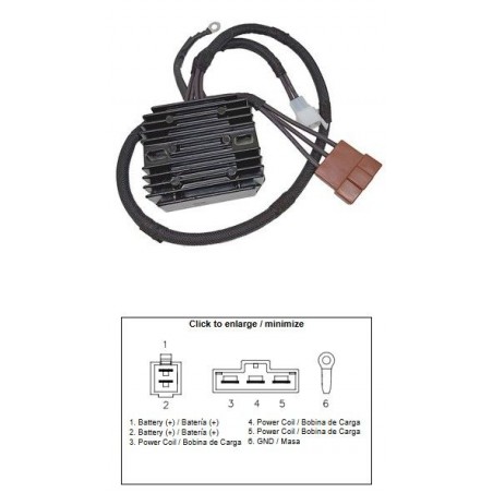 DZE REGULATOR NAPIĘCIA KTM 125/200/250/390 DUKE '21- HUSQVARNA 125/200/250/401 SVARTPILEN '20- (28111034000)