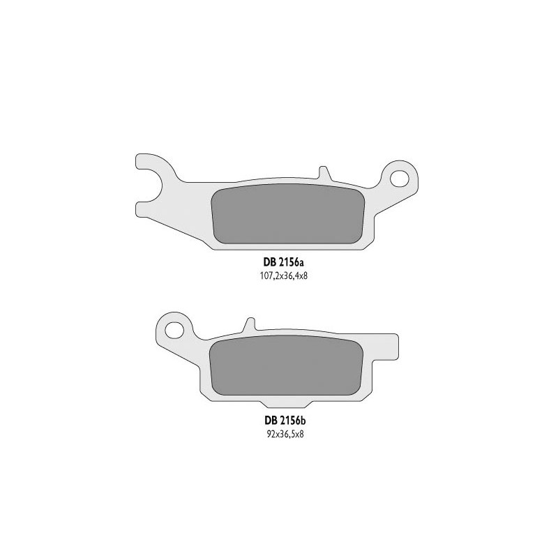 DELTA BRAKING KLOCKI HAMULCOWE KH444 YAMAHA YFM 550 GRIZZLY '11-14, YFM 700 GRIZZLY '07-18 PRAWY PRZÓD - ZASTĘPUJĄ DB2156MX-D OR