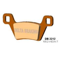 DELTA BRAKING KLOCKI HAMULCOWE KH600 KYMCO MXU - ZASTĘPUJĄ DB2212MX-D ORAZ DB2212QD-D