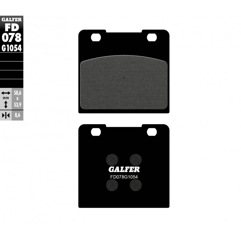 GALFER KLOCKI HAMULCOWE KH103 PÓŁMETALICZNE PRZÓD SUZUKI VS750/800/1400 INTRUDER