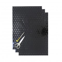 BLACKBIRD KOMPLET NAKLEJEK (OKLEIN) (FOLIA CRYSTALL 0,4 MM) (PERFOROWANA) 3 X ARKUSZ 47X33CM, KOLOR CZARNY