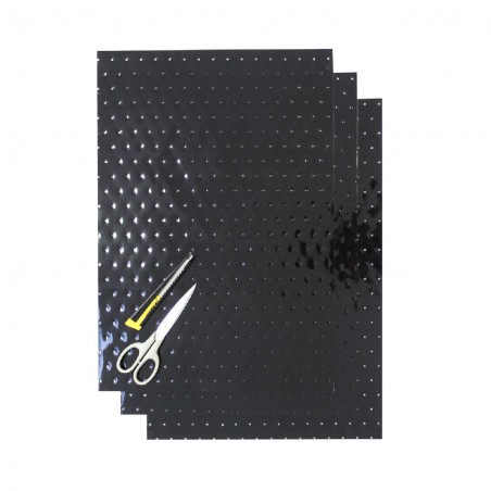 BLACKBIRD KOMPLET NAKLEJEK (OKLEIN) (FOLIA CRYSTALL 0,4 MM) (PERFOROWANA) 3 X ARKUSZ 47X33CM, KOLOR CZARNY