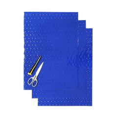 BLACKBIRD KOMPLET NAKLEJEK (OKLEIN) (FOLIA CRYSTALL 0,4 MM) (PERFOROWANA) 3 X ARKUSZ 47X33CM, KOLOR NIEBIESKI