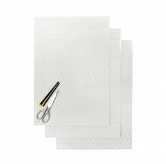 BLACKBIRD KOMPLET NAKLEJEK (OKLEIN) (FOLIA CRYSTALL 0,4 MM) (PERFOROWANA) 3 X ARKUSZ 47X33CM, KOLOR TRANSPARENTNY