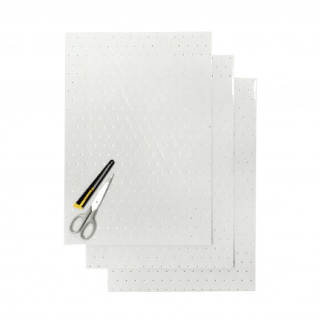 BLACKBIRD KOMPLET NAKLEJEK (OKLEIN) (FOLIA CRYSTALL 0,4 MM) (PERFOROWANA) 3 X ARKUSZ 47X33CM, KOLOR TRANSPARENTNY