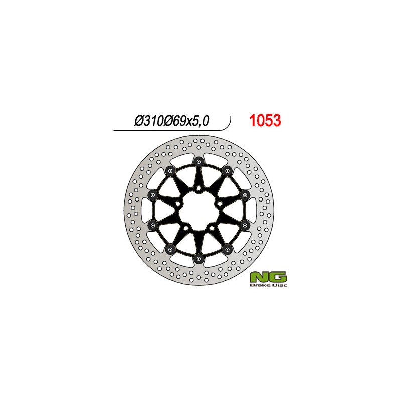 NG TARCZA HAMULCOWA PRZÓD SUZUKI DL650 '04-'07, SV650 '03-'08, DL1000 '02-'11, SV1000 '03-'07 (310x69x5) (5X10,5MM)