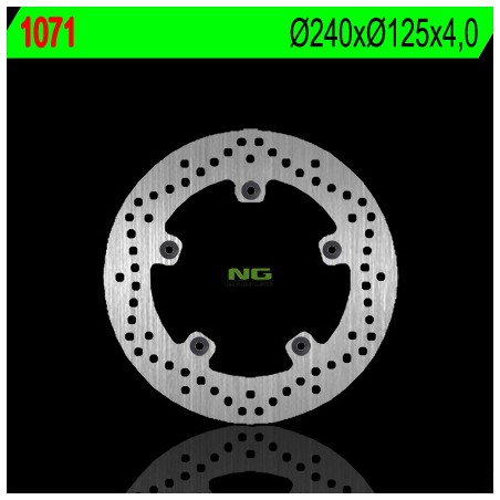 NG TARCZA HAMULCOWA PRZÓD/TYŁ APRILIA/GILERA/PIAGGIO (240X125X4) (5X6,5MM)