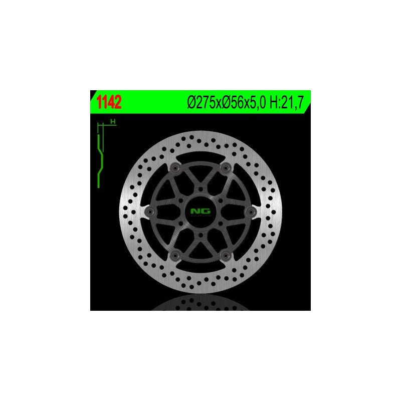 NG TARCZA HAMULCOWA PRZÓD SUZUKI VL 125/250 INTRUDER LC '04-'10, GZ 250 MARAUDER '01-'10 (PŁYWAJĄCA) (275X56X5) (6X85MM)