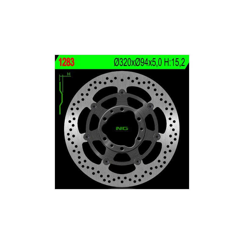 NG TARCZA HAMULCOWA PRZÓD HONDA CBR 1000 RR '08-'17 (320X94X5) (6X6,5MM)