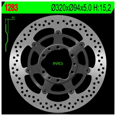 NG TARCZA HAMULCOWA PRZÓD HONDA CBR 1000 RR '08-'17 (320X94X5) (6X6,5MM)