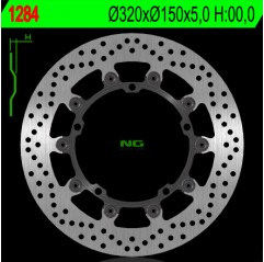 NG TARCZA HAMULCOWA PRZÓD TRIUMPH SPEED TRIPLE 1050 '08-'15, SPRINT 1050 '10-'14 (320X150X5) (5X10,5MM) PŁYWAJĄCA