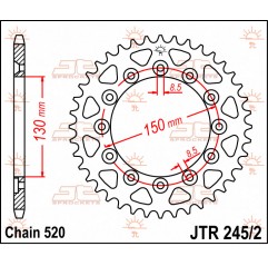 JT ZĘBATKA TYLNA 245 41 HONDA XL 600 LM '85-'88 (JTR245/2.41)* (ŁAŃC. 520)