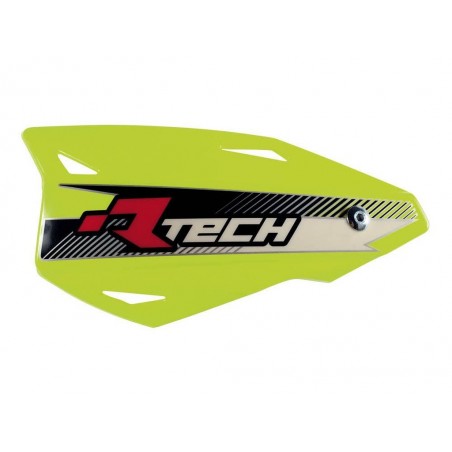 RACETECH OSŁONY RĄK (HANDBARY) VERTIGO CROSS/ENDURO KOLOR ŻÓŁTY NEON (Z MOCOWANIAMI DO KIEROWNICY)