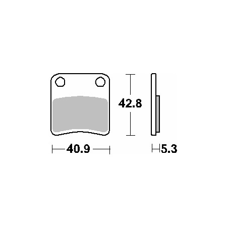SBS PROMOCJA KLOCKI HAMULCOWE KH257/2 STREET CERAMIC KOLOR CZARNY