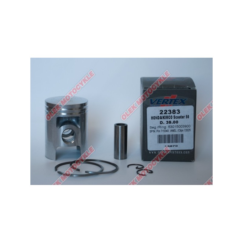 VERTEX TŁOK HONDA KYMCO DIO, BALI, SFX, X8R 39,75 MM (+0,75 MM)