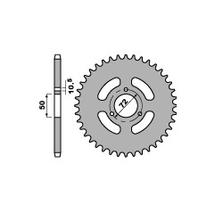 PBR ZĘBATKA TYLNA 251 47 F (ŁAŃC. 420) (JTR216.47)