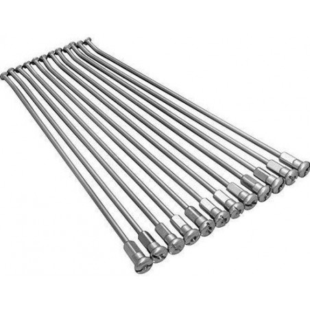 HAAN WHEELS SZPRYCHY WZMOCNIONE Z NYPLAMI (KOMPLET) TYŁ 18 CALI KTM 950/990 ADVENTURE '03-'14 KOLOR SREBRNY (NA ZAMÓWIENIE - BOK