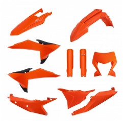 POLISPORT KOMPLET PLASTIKÓW (FULL KIT) KTM EXC/EXC-F/XC-W/XC-WF TBI '26 W ZESTAWIE OSŁONA LAMPY ORAZ OSŁONY AMORTYZATORÓW KOLOR 