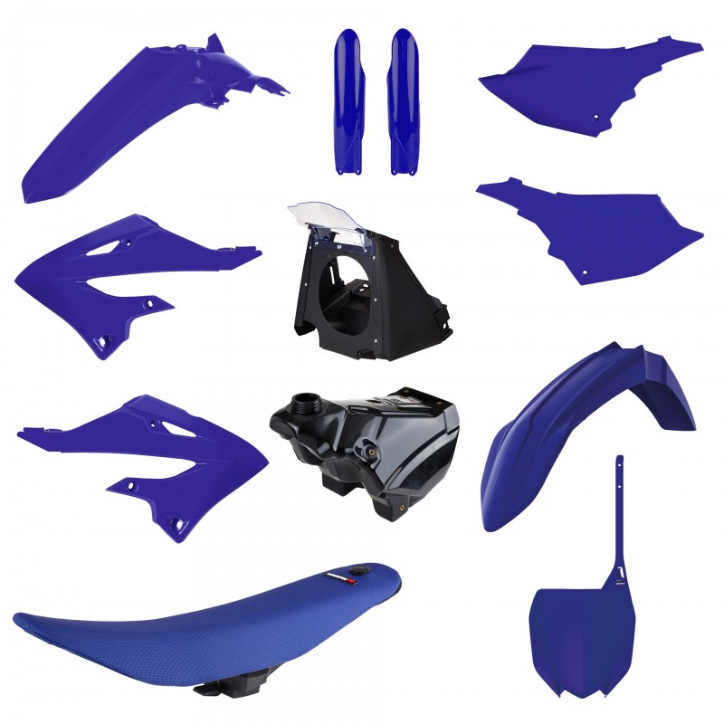 POLISPORT KOMPLET PLASTIKÓW YAMAHA YZ 125/250 '02-'21 (RESTYLING NA MODEL 2022) (ZAWIERA ZBIORNIK PALIWA SIEDZENIE KOMPLETNE AIR