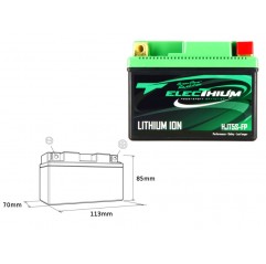 ELECTHIUM AKUMULATOR LITOWO-JONOWY ZE WSKAŹNIKIEM NAŁADOWANIA HJT5S-FP (113X70X85) (YTZ5S, YTX4L-BS, YTX5L-BS) (WAGA 0,5KG)