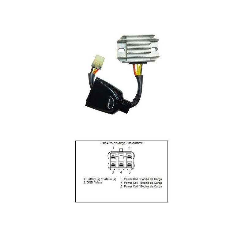 DZE REGULATOR NAPIĘCIA KAWASAKI KX 250F '13-'16 KX 450F '12-'15 (21066-0742) (12A)