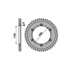 PBR ZĘBATKA TYLNA 4374 54 C45 HONDA XLR 125 (98-02) (JTR1249.54) (ŁAŃC. 428)