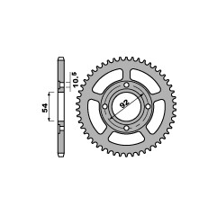 PBR ZĘBATKA TYLNA 4432 47 F YAMAHA TZR 50 RR / X-POWER 96-09 (JTR1078.47) (ŁAŃC. 420)