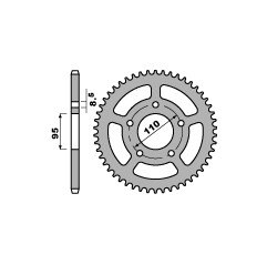 PBR ZĘBATKA TYLNA 486 50 CIGIVA 125 WSXT (ŁAŃC. 428)