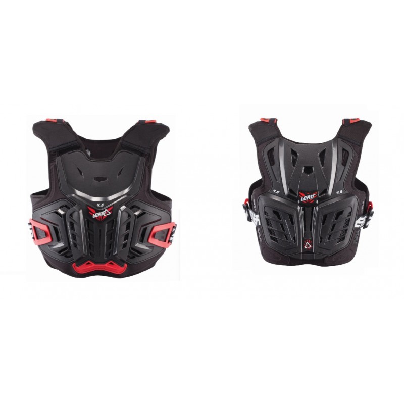 LEATT (2021/2022) OSŁONA KLATKI PIERSIOWEJ, BUZER CHEST PROTECTOR 4.5 JUNIOR (147-159CM) KOLOR CZARNY/CZERWONY