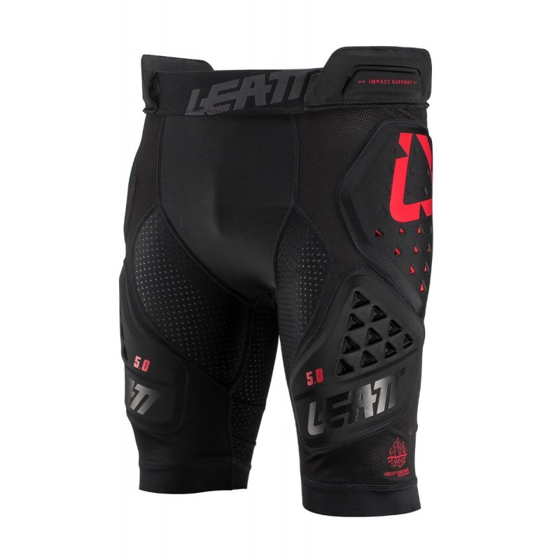 LEATT (2021/2022) SPODENKI Z OCHRANIACZAMI IMPACT SHORTS 3DF 5.0 BLACK KOLOR CZARNY ROZMIAR XL