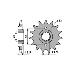 PBR ZĘBATKA PRZEDNIA 511 14 18NC (ŁAŃC. 520)