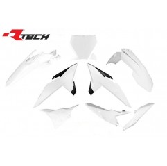 RACETECH (RTECH) KOMPLET PLASTIKÓW KTM SX 85 '25 KOLOR BIAŁY / CZARNY