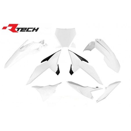 RACETECH (RTECH) KOMPLET PLASTIKÓW KTM SX 85 '25 KOLOR BIAŁY / CZARNY