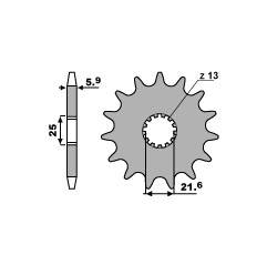 PBR ZĘBATKA PRZEDNIA 565 15 18NC (ŁAŃC. 520)