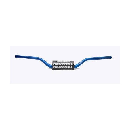 RENTHAL KIEROWNICA 1,1/8 CALA (28,6MM) MX FATBAR HANDLEBAR BLUE YAMAHA YZ/YZF +7 KOLOR NIEBIESKI Z GĄBKĄ