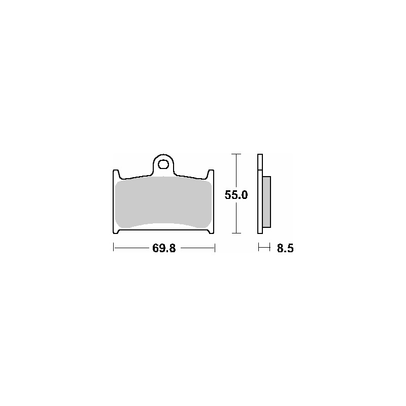 SBS KLOCKI HAMULCOWE KH145 / KH236 EVO SINTER