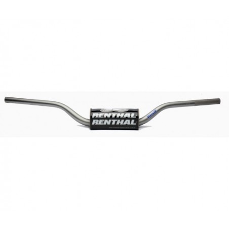 RENTHAL KIEROWNICA 1,1/8 CALA (28,6MM) MX FATBAR GREY RC SX/SXF 06-09, SUZUKI RM/RMZ 06-13 KOLOR SZARY Z GĄBKĄ