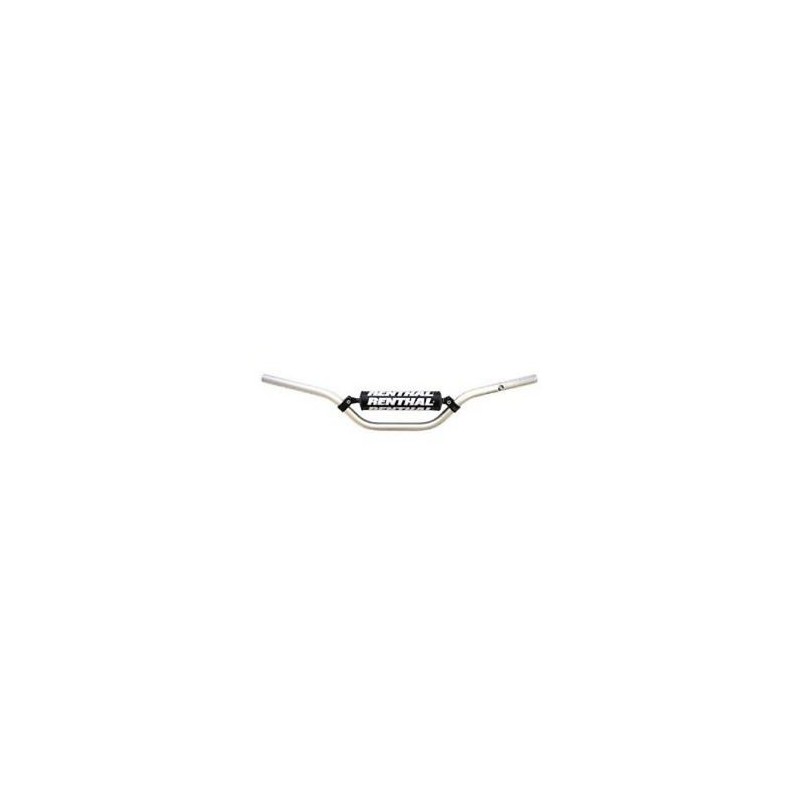 RENTHAL KIEROWNICA 7/8 CALA (22MM) ATV HANDLEBAR SILVER YAMAHA RAPTOR YFM 700 06-12 PADDED KOLOR SREBRNY Z GĄBKĄ