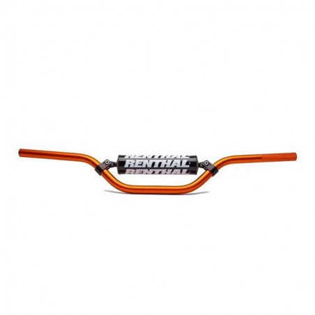 RENTHAL KIEROWNICA 7/8 CALA (22MM) MX MINI HANDLEBAR ORANGE KTM 65 SX PADDED KOLOR POMARAŃCZOWY Z GĄBKĄ