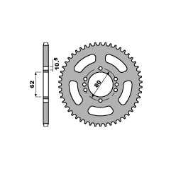 PBR ZĘBATKA TYLNA 843 52 F YAMAHA DT 80LC 85-96 (ŁAŃC. 428)