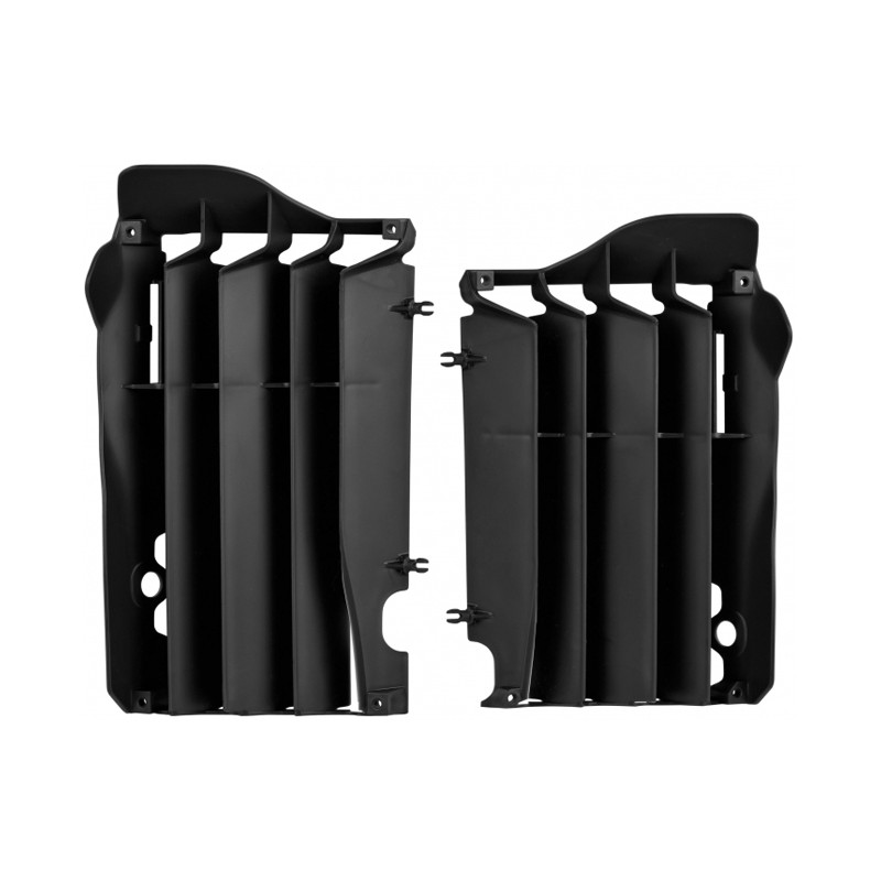 POLISPORT OSŁONY CHŁODNICY (KRATKI - KOMPLET) HONDA CRF450R 13-14 KOLOR CZARNY