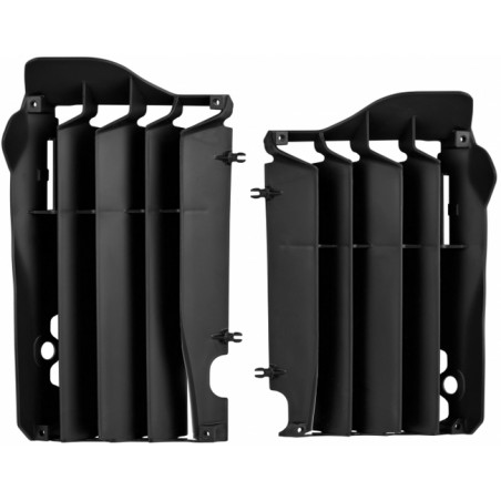 POLISPORT OSŁONY CHŁODNICY (KRATKI - KOMPLET) HONDA CRF450R 13-14 KOLOR CZARNY