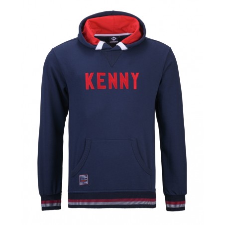 KENNY RACING BLUZA Z KAPTUREM SUZUKA KOLOR NIEBIESKI/CZERWONY ROZMIAR XXXL