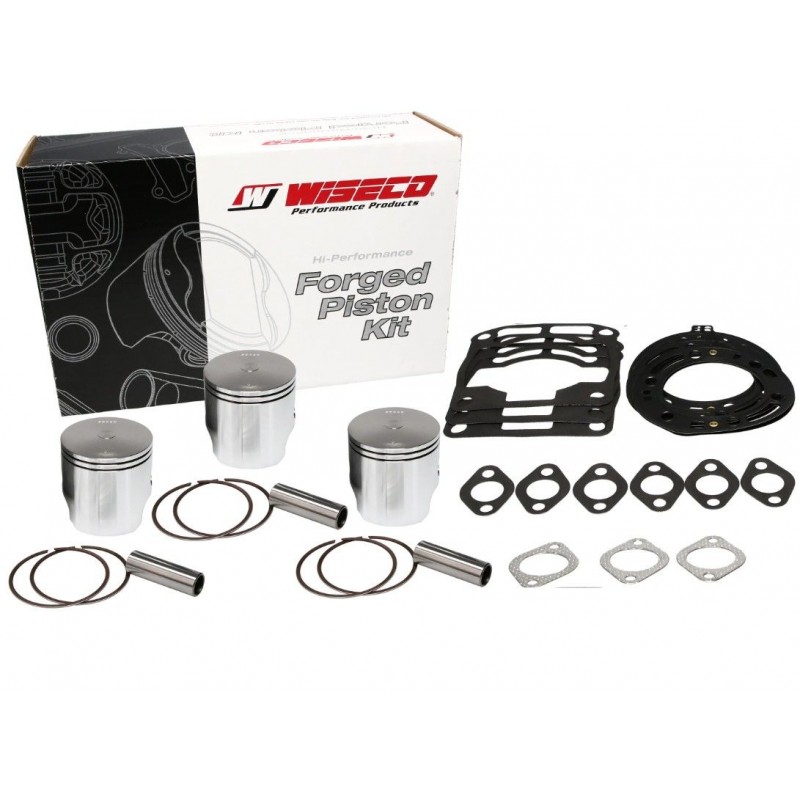 WISECO ZESTAW TŁOKÓW + TOP-END SNOW SKI DOO '03-'12 MXZ 550F FAN COOLED (77,00 MM) (STD. + 1,00MM)