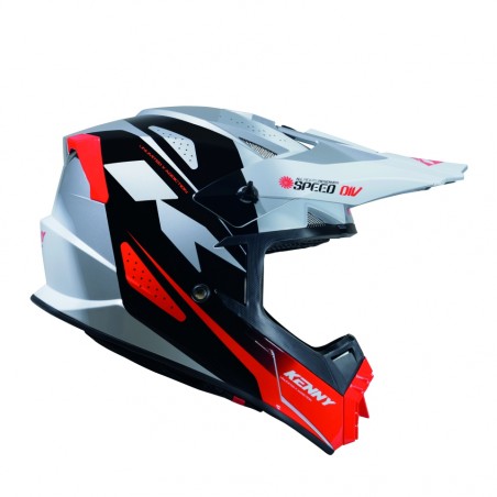 KENNY RACING KASK CROSS/ENDURO TRACK GRAPHIC SPEED BLACK RED KOLOR BIAŁY/CZARNY/CZEROWNY ROZMIAR M